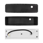 kelvo® STEPART KLV-101-0094 Χωνευτό Φωτιστικό Σκαλοπατιού / Διαδρόμου LED 3W 375lm 45° AC 220-240V Αδιάβροχο IP65 Θερμό Λευκό 2700K – Lumileds SMD Chip & TÜV SÜD Driver – Λευκό Ματ – Μ6.5 x Π6.5 x Υ21cm / Q5.4 x 18.9cm – 5 Χρόνια Εγγύηση