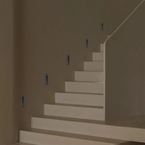 kelvo® STEPART KLV-101-0093 Χωνευτό Φωτιστικό Σκαλοπατιού / Διαδρόμου LED 3W 375lm 45° AC 220-240V Αδιάβροχο IP65 Θερμό Λευκό 2700K – Lumileds SMD Chip & TÜV SÜD Driver – Γκρι Ανθρακί Ματ – Μ6.5 x Π6.5 x Υ21cm / Q5.4 x 18.9cm – 5 Χρόνια Εγγύηση