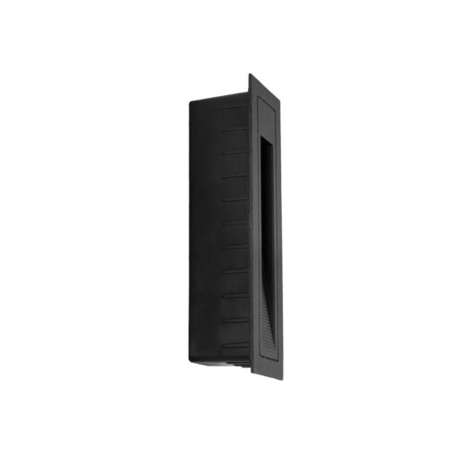 kelvo® STEPART KLV-101-0092 Χωνευτό Φωτιστικό Σκαλοπατιού / Διαδρόμου LED 3W 375lm 45° AC 220-240V Αδιάβροχο IP65 Θερμό Λευκό 2700K – Lumileds SMD Chip & TÜV SÜD Driver – Μαύρο Ματ – Μ6.5 x Π6.5 x Υ21cm / Q5.4 x 18.9cm – 5 Χρόνια Εγγύηση