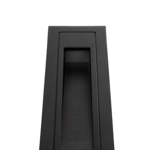 kelvo® STEPART KLV-101-0092 Χωνευτό Φωτιστικό Σκαλοπατιού / Διαδρόμου LED 3W 375lm 45° AC 220-240V Αδιάβροχο IP65 Θερμό Λευκό 2700K – Lumileds SMD Chip & TÜV SÜD Driver – Μαύρο Ματ – Μ6.5 x Π6.5 x Υ21cm / Q5.4 x 18.9cm – 5 Χρόνια Εγγύηση