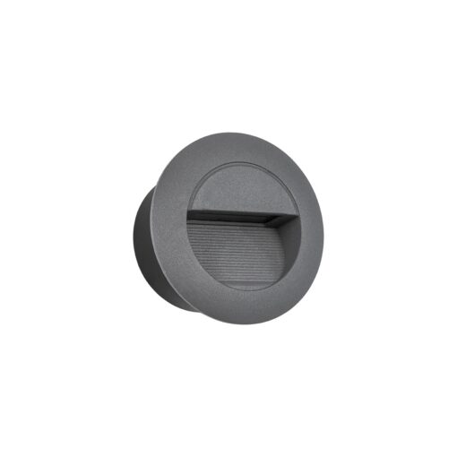 kelvo® STEPART KLV-101-0075 Χωνευτό Φωτιστικό Σκαλοπατιού / Διαδρόμου LED 3W 375lm 45° AC 220-240V Αδιάβροχο IP65 Θερμό Λευκό 2700K – Lumileds SMD Chip & TÜV SÜD Driver – Γκρι Ανθρακί Ματ – Μ8.3 x Π4.5 x Υ8.3cm / Q6.6 x 6.6cm – 5 Χρόνια Εγγύηση