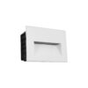 kelvo® STEPART KLV-101-0085 Χωνευτό Φωτιστικό Σκαλοπατιού / Διαδρόμου LED 3W 375lm 45° AC 220-240V Αδιάβροχο IP65 Θερμό Λευκό 2700K – Lumileds SMD Chip & TÜV SÜD Driver – Λευκό Ματ – Μ11.5 x Π5.3 x Υ8.3cm / Q10.6 x 7.6cm – 5 Χρόνια Εγγύηση