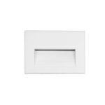 kelvo® STEPART KLV-101-0085 Χωνευτό Φωτιστικό Σκαλοπατιού / Διαδρόμου LED 3W 375lm 45° AC 220-240V Αδιάβροχο IP65 Θερμό Λευκό 2700K – Lumileds SMD Chip & TÜV SÜD Driver – Λευκό Ματ – Μ11.5 x Π5.3 x Υ8.3cm / Q10.6 x 7.6cm – 5 Χρόνια Εγγύηση