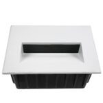 kelvo® STEPART KLV-101-0085 Χωνευτό Φωτιστικό Σκαλοπατιού / Διαδρόμου LED 3W 375lm 45° AC 220-240V Αδιάβροχο IP65 Θερμό Λευκό 2700K – Lumileds SMD Chip & TÜV SÜD Driver – Λευκό Ματ – Μ11.5 x Π5.3 x Υ8.3cm / Q10.6 x 7.6cm – 5 Χρόνια Εγγύηση