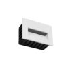 kelvo® STEPART KLV-101-0085 Χωνευτό Φωτιστικό Σκαλοπατιού / Διαδρόμου LED 3W 375lm 45° AC 220-240V Αδιάβροχο IP65 Θερμό Λευκό 2700K – Lumileds SMD Chip & TÜV SÜD Driver – Λευκό Ματ – Μ11.5 x Π5.3 x Υ8.3cm / Q10.6 x 7.6cm – 5 Χρόνια Εγγύηση