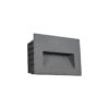 kelvo® STEPART KLV-101-0084 Χωνευτό Φωτιστικό Σκαλοπατιού / Διαδρόμου LED 3W 375lm 45° AC 220-240V Αδιάβροχο IP65 Θερμό Λευκό 2700K – Lumileds SMD Chip & TÜV SÜD Driver – Γκρι Ανθρακί Ματ – Μ11.5 x Π5.3 x Υ8.3cm / Q10.6 x 7.6cm – 5 Χρόνια Εγγύηση