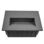 kelvo® STEPART KLV-101-0084 Χωνευτό Φωτιστικό Σκαλοπατιού / Διαδρόμου LED 3W 375lm 45° AC 220-240V Αδιάβροχο IP65 Θερμό Λευκό 2700K – Lumileds SMD Chip & TÜV SÜD Driver – Γκρι Ανθρακί Ματ – Μ11.5 x Π5.3 x Υ8.3cm / Q10.6 x 7.6cm – 5 Χρόνια Εγγύηση