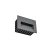 kelvo® STEPART KLV-101-0084 Χωνευτό Φωτιστικό Σκαλοπατιού / Διαδρόμου LED 3W 375lm 45° AC 220-240V Αδιάβροχο IP65 Θερμό Λευκό 2700K – Lumileds SMD Chip & TÜV SÜD Driver – Γκρι Ανθρακί Ματ – Μ11.5 x Π5.3 x Υ8.3cm / Q10.6 x 7.6cm – 5 Χρόνια Εγγύηση