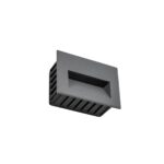 kelvo® STEPART KLV-101-0084 Χωνευτό Φωτιστικό Σκαλοπατιού / Διαδρόμου LED 3W 375lm 45° AC 220-240V Αδιάβροχο IP65 Θερμό Λευκό 2700K – Lumileds SMD Chip & TÜV SÜD Driver – Γκρι Ανθρακί Ματ – Μ11.5 x Π5.3 x Υ8.3cm / Q10.6 x 7.6cm – 5 Χρόνια Εγγύηση