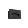 kelvo® STEPART KLV-101-0083 Χωνευτό Φωτιστικό Σκαλοπατιού / Διαδρόμου LED 3W 375lm 45° AC 220-240V Αδιάβροχο IP65 Θερμό Λευκό 2700K – Lumileds SMD Chip & TÜV SÜD Driver – Μαύρο Ματ – Μ11.5 x Π5.3 x Υ8.3cm / Q10.6 x 7.6cm – 5 Χρόνια Εγγύηση