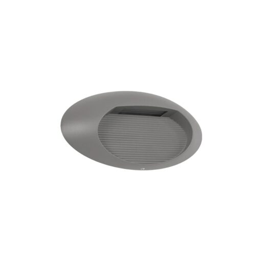 kelvo® STEPART KLV-101-0099 Φωτιστικό Σκαλοπατιού / Διαδρόμου LED 3W 375lm 45° AC 220-240V Αδιάβροχο IP65 Θερμό Λευκό 2700K – Lumileds SMD Chip & TÜV SÜD Driver – Γκρι Ανθρακί Ματ – Μ26 x Π5.5 x Υ13cm – 5 Χρόνια Εγγύηση