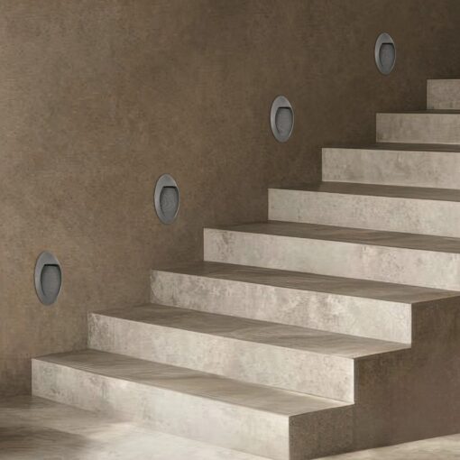 kelvo® STEPART KLV-101-0102 Φωτιστικό Σκαλοπατιού / Διαδρόμου LED 3W 375lm 45° AC 220-240V Αδιάβροχο IP65 Θερμό Λευκό 2700K – Lumileds SMD Chip & TÜV SÜD Driver – Γκρι Ανθρακί Ματ – Μ13 x Π5.5 x Υ26cm – 5 Χρόνια Εγγύηση