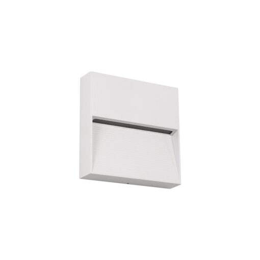 kelvo® STEPART KLV-101-0106 Φωτιστικό Σκαλοπατιού / Διαδρόμου LED 4W 500lm 45° AC 220-240V Αδιάβροχο IP65 Θερμό Λευκό 2700K – Lumileds SMD Chip & TÜV SÜD Driver – Λευκό Ματ – Μ15 x Π3.5 x Υ15cm – 5 Χρόνια Εγγύηση