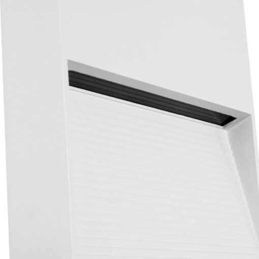 kelvo® STEPART KLV-101-0106 Φωτιστικό Σκαλοπατιού / Διαδρόμου LED 4W 500lm 45° AC 220-240V Αδιάβροχο IP65 Θερμό Λευκό 2700K – Lumileds SMD Chip & TÜV SÜD Driver – Λευκό Ματ – Μ15 x Π3.5 x Υ15cm – 5 Χρόνια Εγγύηση