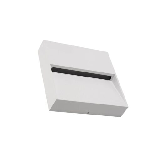 kelvo® STEPART KLV-101-0106 Φωτιστικό Σκαλοπατιού / Διαδρόμου LED 4W 500lm 45° AC 220-240V Αδιάβροχο IP65 Θερμό Λευκό 2700K – Lumileds SMD Chip & TÜV SÜD Driver – Λευκό Ματ – Μ15 x Π3.5 x Υ15cm – 5 Χρόνια Εγγύηση