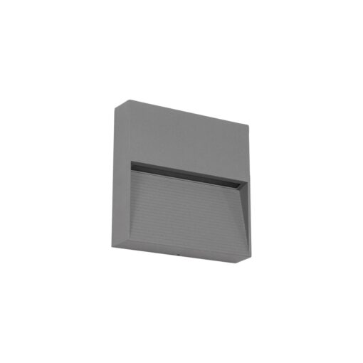 kelvo® STEPART KLV-101-0105 Φωτιστικό Σκαλοπατιού / Διαδρόμου LED 4W 500lm 45° AC 220-240V Αδιάβροχο IP65 Θερμό Λευκό 2700K – Lumileds SMD Chip & TÜV SÜD Driver – Γκρι Ανθρακί Ματ – Μ15 x Π3.5 x Υ15cm – 5 Χρόνια Εγγύηση