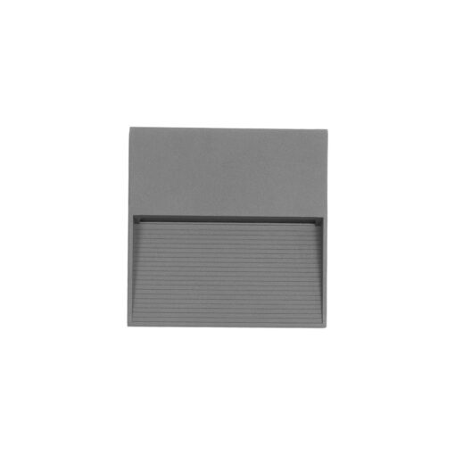 kelvo® STEPART KLV-101-0105 Φωτιστικό Σκαλοπατιού / Διαδρόμου LED 4W 500lm 45° AC 220-240V Αδιάβροχο IP65 Θερμό Λευκό 2700K – Lumileds SMD Chip & TÜV SÜD Driver – Γκρι Ανθρακί Ματ – Μ15 x Π3.5 x Υ15cm – 5 Χρόνια Εγγύηση