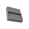 kelvo® STEPART KLV-101-0105 Φωτιστικό Σκαλοπατιού / Διαδρόμου LED 4W 500lm 45° AC 220-240V Αδιάβροχο IP65 Θερμό Λευκό 2700K – Lumileds SMD Chip & TÜV SÜD Driver – Γκρι Ανθρακί Ματ – Μ15 x Π3.5 x Υ15cm – 5 Χρόνια Εγγύηση