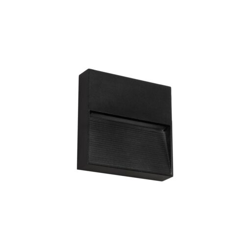 kelvo® STEPART KLV-101-0104 Φωτιστικό Σκαλοπατιού / Διαδρόμου LED 4W 500lm 45° AC 220-240V Αδιάβροχο IP65 Θερμό Λευκό 2700K – Lumileds SMD Chip & TÜV SÜD Driver – Μαύρο Ματ – Μ15 x Π3.5 x Υ15cm – 5 Χρόνια Εγγύηση