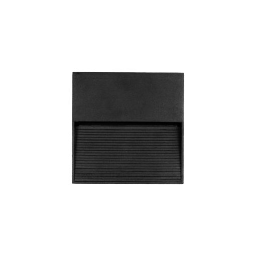 kelvo® STEPART KLV-101-0104 Φωτιστικό Σκαλοπατιού / Διαδρόμου LED 4W 500lm 45° AC 220-240V Αδιάβροχο IP65 Θερμό Λευκό 2700K – Lumileds SMD Chip & TÜV SÜD Driver – Μαύρο Ματ – Μ15 x Π3.5 x Υ15cm – 5 Χρόνια Εγγύηση