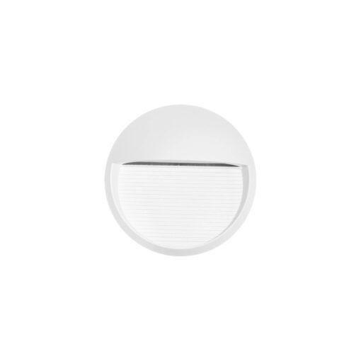 kelvo® STEPART KLV-101-0097 Φωτιστικό Σκαλοπατιού / Διαδρόμου LED 3W 375lm 45° AC 220-240V Αδιάβροχο IP65 Θερμό Λευκό 2700K – Lumileds SMD Chip & TÜV SÜD Driver – Λευκό Ματ – Μ16 x Π8 x Υ16cm – 5 Χρόνια Εγγύηση