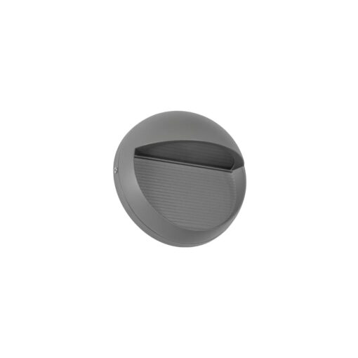 kelvo® STEPART KLV-101-0096 Φωτιστικό Σκαλοπατιού / Διαδρόμου LED 3W 375lm 45° AC 220-240V Αδιάβροχο IP65 Θερμό Λευκό 2700K – Lumileds SMD Chip & TÜV SÜD Driver – Γκρι Ανθρακί Ματ – Μ16 x Π8 x Υ16cm – 5 Χρόνια Εγγύηση