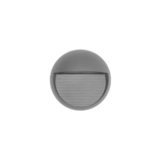kelvo® STEPART KLV-101-0096 Φωτιστικό Σκαλοπατιού / Διαδρόμου LED 3W 375lm 45° AC 220-240V Αδιάβροχο IP65 Θερμό Λευκό 2700K – Lumileds SMD Chip & TÜV SÜD Driver – Γκρι Ανθρακί Ματ – Μ16 x Π8 x Υ16cm – 5 Χρόνια Εγγύηση