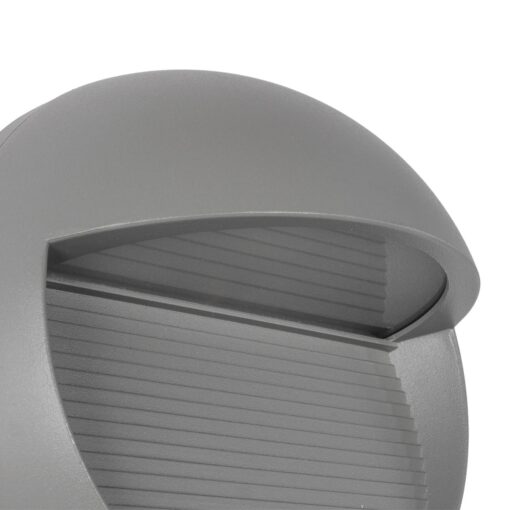 kelvo® STEPART KLV-101-0096 Φωτιστικό Σκαλοπατιού / Διαδρόμου LED 3W 375lm 45° AC 220-240V Αδιάβροχο IP65 Θερμό Λευκό 2700K – Lumileds SMD Chip & TÜV SÜD Driver – Γκρι Ανθρακί Ματ – Μ16 x Π8 x Υ16cm – 5 Χρόνια Εγγύηση