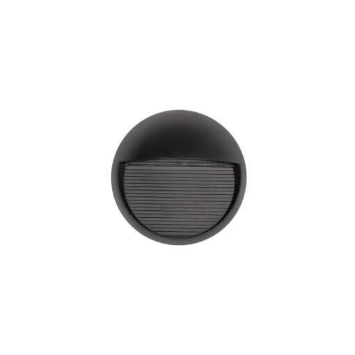 kelvo® STEPART KLV-101-0095 Φωτιστικό Σκαλοπατιού / Διαδρόμου LED 3W 375lm 45° AC 220-240V Αδιάβροχο IP65 Θερμό Λευκό 2700K – Lumileds SMD Chip & TÜV SÜD Driver – Μαύρο Ματ – Μ16 x Π8 x Υ16cm – 5 Χρόνια Εγγύηση