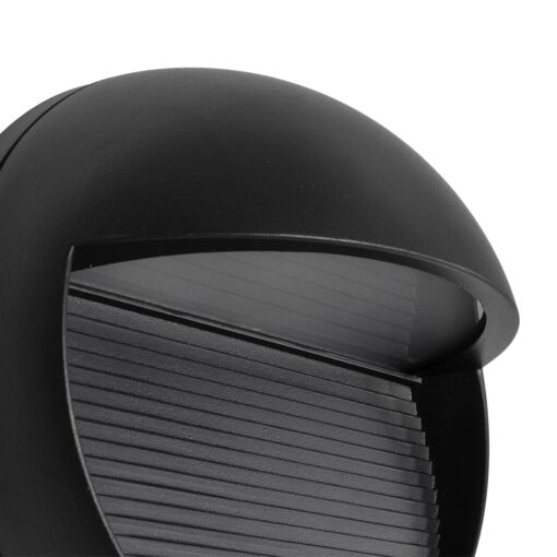 kelvo® STEPART KLV-101-0095 Φωτιστικό Σκαλοπατιού / Διαδρόμου LED 3W 375lm 45° AC 220-240V Αδιάβροχο IP65 Θερμό Λευκό 2700K – Lumileds SMD Chip & TÜV SÜD Driver – Μαύρο Ματ – Μ16 x Π8 x Υ16cm – 5 Χρόνια Εγγύηση