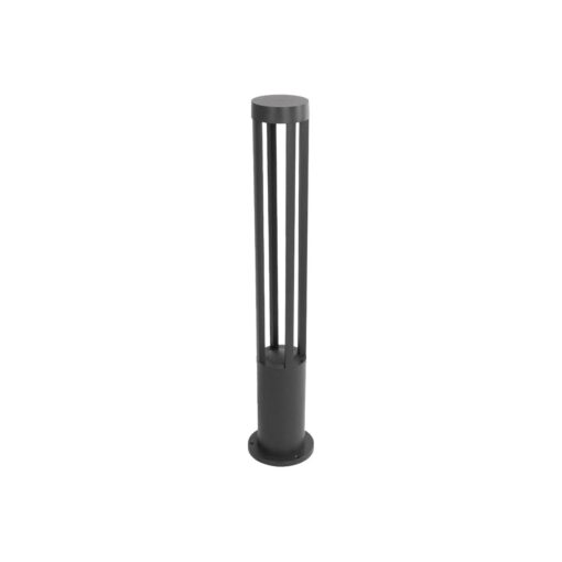 kelvo® GREMO KLV-101-0123 Φωτιστικό Κολωνάκι Κήπου LED 7W 875lm 45° AC 220-240V Αδιάβροχο IP65 Θερμό Λευκό 2700K – Bridgelux COB Chip & TÜV SÜD Driver – Γκρι Ανθρακί Ματ – Μ15.5 x Π15.5 x Υ80cm – 5 Χρόνια Εγγύηση