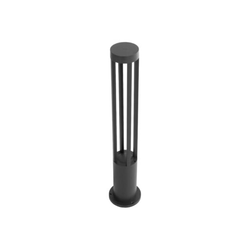 kelvo® GREMO KLV-101-0123 Φωτιστικό Κολωνάκι Κήπου LED 7W 875lm 45° AC 220-240V Αδιάβροχο IP65 Θερμό Λευκό 2700K – Bridgelux COB Chip & TÜV SÜD Driver – Γκρι Ανθρακί Ματ – Μ15.5 x Π15.5 x Υ80cm – 5 Χρόνια Εγγύηση