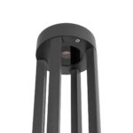 kelvo® GREMO KLV-101-0123 Φωτιστικό Κολωνάκι Κήπου LED 7W 875lm 45° AC 220-240V Αδιάβροχο IP65 Θερμό Λευκό 2700K – Bridgelux COB Chip & TÜV SÜD Driver – Γκρι Ανθρακί Ματ – Μ15.5 x Π15.5 x Υ80cm – 5 Χρόνια Εγγύηση
