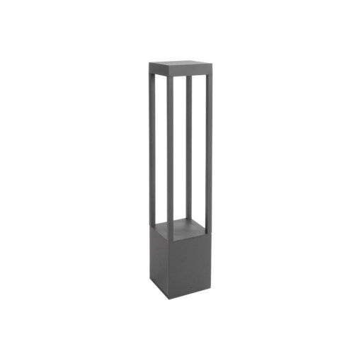 kelvo® GREMO KLV-101-0124 Φωτιστικό Κολωνάκι Κήπου LED 7W 875lm 45° AC 220-240V Αδιάβροχο IP65 Θερμό Λευκό 2700K – Bridgelux COB Chip & TÜV SÜD Driver – Γκρι Ανθρακί Ματ – Μ15 x Π15 x Υ80.5cm – 5 Χρόνια Εγγύηση