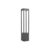 kelvo® GREMO KLV-101-0124 Φωτιστικό Κολωνάκι Κήπου LED 7W 875lm 45° AC 220-240V Αδιάβροχο IP65 Θερμό Λευκό 2700K – Bridgelux COB Chip & TÜV SÜD Driver – Γκρι Ανθρακί Ματ – Μ15 x Π15 x Υ80.5cm – 5 Χρόνια Εγγύηση