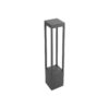 kelvo® GREMO KLV-101-0124 Φωτιστικό Κολωνάκι Κήπου LED 7W 875lm 45° AC 220-240V Αδιάβροχο IP65 Θερμό Λευκό 2700K – Bridgelux COB Chip & TÜV SÜD Driver – Γκρι Ανθρακί Ματ – Μ15 x Π15 x Υ80.5cm – 5 Χρόνια Εγγύηση