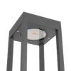 kelvo® GREMO KLV-101-0124 Φωτιστικό Κολωνάκι Κήπου LED 7W 875lm 45° AC 220-240V Αδιάβροχο IP65 Θερμό Λευκό 2700K – Bridgelux COB Chip & TÜV SÜD Driver – Γκρι Ανθρακί Ματ – Μ15 x Π15 x Υ80.5cm – 5 Χρόνια Εγγύηση