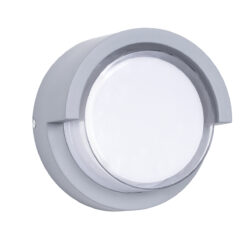 Alternative view of GLOBOSTAR® APEX 60765 Μοντέρνο Φωτιστικό Τοίχου - Απλίκα LED 10W 1050lm 120° AC 220-240V Αδιάβροχο IP65 Φυσικό Λευκό 4500K - Bridgelux SMD Chip - Γκρι - Μ17 x Π17 x Υ9cm - 3 Χρόνια Εγγύηση