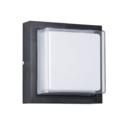 Alternative view of GLOBOSTAR® NEXUS 60767 Μοντέρνο Φωτιστικό Τοίχου - Απλίκα LED 10W 1050lm 120° AC 220-240V Αδιάβροχο IP65 Φυσικό Λευκό 4500K - Bridgelux SMD Chip - Μαύρο Ματ - Μ17 x Π17 x Υ9cm - 3 Χρόνια Εγγύηση