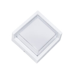Alternative view of GLOBOSTAR® APEX 60772 Μοντέρνο Φωτιστικό Τοίχου - Απλίκα LED 10W 1050lm 120° AC 220-240V Αδιάβροχο IP65 Φυσικό Λευκό 4500K - Bridgelux SMD Chip - Λευκό Ματ - Μ17 x Π17 x Υ9cm - 3 Χρόνια Εγγύηση