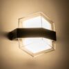 GLOBOSTAR® EMPIRE 60780 Μοντέρνο Φωτιστικό Τοίχου – Απλίκα LED 12W 1260lm 120° AC 220-240V Αδιάβροχο IP65 Φυσικό Λευκό 4500K – Bridgelux SMD Chip & TÜV SÜD Driver – Μαύρο Ματ – Μ18.5 x Π10 x Υ17.5cm – 3 Χρόνια Εγγύηση