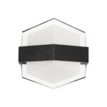 GLOBOSTAR® EMPIRE 60781 Μοντέρνο Φωτιστικό Τοίχου – Απλίκα LED 12W 1200lm 120° AC 220-240V Αδιάβροχο IP65 Θερμό Λευκό 2700K – Bridgelux SMD Chip & TÜV SÜD Driver – Μαύρο Ματ – Μ18.5 x Π10 x Υ17.5cm – 3 Χρόνια Εγγύηση