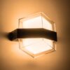GLOBOSTAR® EMPIRE 60781 Μοντέρνο Φωτιστικό Τοίχου – Απλίκα LED 12W 1200lm 120° AC 220-240V Αδιάβροχο IP65 Θερμό Λευκό 2700K – Bridgelux SMD Chip & TÜV SÜD Driver – Μαύρο Ματ – Μ18.5 x Π10 x Υ17.5cm – 3 Χρόνια Εγγύηση
