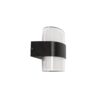GLOBOSTAR® EMPIRE 60782 Μοντέρνο Φωτιστικό Τοίχου – Απλίκα LED 12W 1260lm 120° AC 220-240V Αδιάβροχο IP65 Φυσικό Λευκό 4500K – Bridgelux SMD Chip & TÜV SÜD Driver – Μαύρο Ματ – Μ18.5 x Π9 x Υ12cm – 3 Χρόνια Εγγύηση