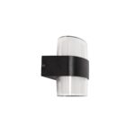 GLOBOSTAR® EMPIRE 60782 Μοντέρνο Φωτιστικό Τοίχου – Απλίκα LED 12W 1260lm 120° AC 220-240V Αδιάβροχο IP65 Φυσικό Λευκό 4500K – Bridgelux SMD Chip & TÜV SÜD Driver – Μαύρο Ματ – Μ18.5 x Π9 x Υ12cm – 3 Χρόνια Εγγύηση