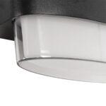 GLOBOSTAR® EMPIRE 60783 Μοντέρνο Φωτιστικό Τοίχου – Απλίκα LED 12W 1200lm 120° AC 220-240V Αδιάβροχο IP65 Θερμό Λευκό 2700K – Bridgelux SMD Chip & TÜV SÜD Driver – Μαύρο Ματ – Μ18.5 x Π9 x Υ12cm – 3 Χρόνια Εγγύηση