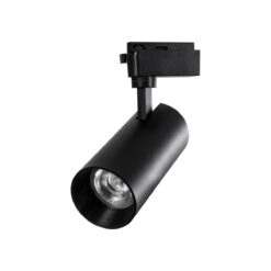 Alternative view of GLOBOSTAR® LUGANO 60817 Μονοφασικό Σποτ Ράγας LED 30W 3600lm 36° AC 220-240V IP20 Θερμό Λευκό 2700K - Bridgelux COB Chip & TÜV SÜD Driver - Eurotrack 1PH - Μαύρο Ματ - Μ7.5 x Π7.5 x Υ22cm - 5 Χρόνια Εγγύηση