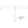 GLOBOSTAR® CONNECTOR 60957 5 Pin Καλώδιο/Επέκταση Τ 1 Μέτρου με Είσοδο 1 x Αρσενικό Βύσμα & Έξοδο 2 x Θηλυκά Βύσματα Αδιάβροχο IP68 – Μαύρο – Μ100 x Π52 x Υ2cm