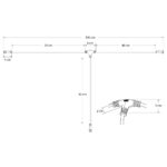 GLOBOSTAR® CONNECTOR 60957 5 Pin Καλώδιο/Επέκταση Τ 1 Μέτρου με Είσοδο 1 x Αρσενικό Βύσμα & Έξοδο 2 x Θηλυκά Βύσματα Αδιάβροχο IP68 – Μαύρο – Μ100 x Π52 x Υ2cm
