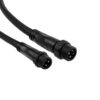 GLOBOSTAR® CONNECTOR 60957 5 Pin Καλώδιο/Επέκταση Τ 1 Μέτρου με Είσοδο 1 x Αρσενικό Βύσμα & Έξοδο 2 x Θηλυκά Βύσματα Αδιάβροχο IP68 – Μαύρο – Μ100 x Π52 x Υ2cm